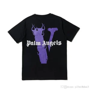 Vlone X Palm Angels T-shirt Purple/black